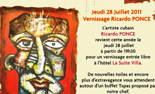 28 juillet, Expo à la Suite Villa: Ricardo Ponce et ses références afro-cubaines