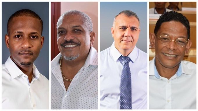 Les quatre nouveaux députés de la Martinique.