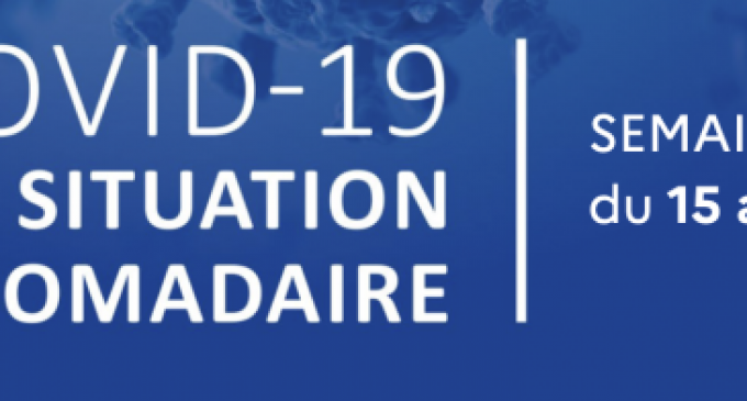 COVID 19 : Point de situation hebdomadaire