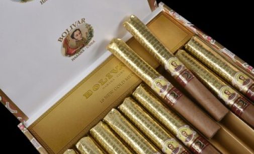CIGARES : Habanos S.A. présente ses cigares Bolívar new gold metal