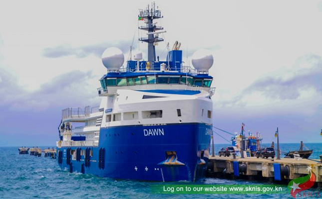 Saint-Kitts-et-Nevis s'associe à Global Support and Development - MV Dawn, navire humanitaire, pour soutenir les efforts de secours en cas de catastrophe.