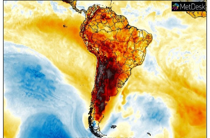 ENVIRONNEMENT : 39 °C EN PLEIN HIVER : LE CLIMAT DEVIENT INFERNAL EN AMÉRIQUE DU SUD
