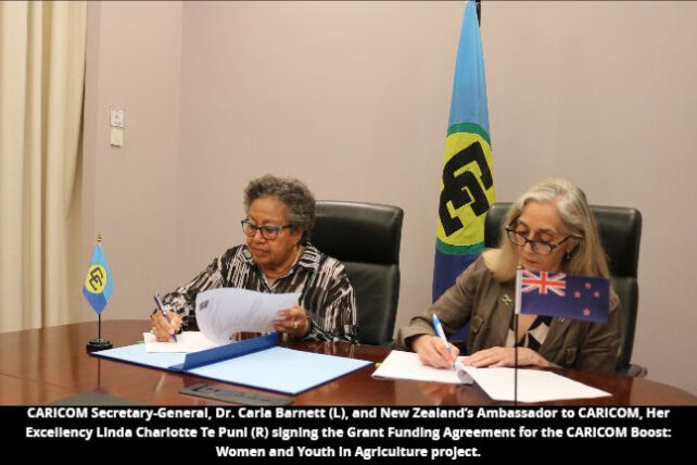La Nouvelle-Zélande donne un coup de pouce de 1,6 million de dollars à la campagne de sécurité alimentaire de la CARICOM