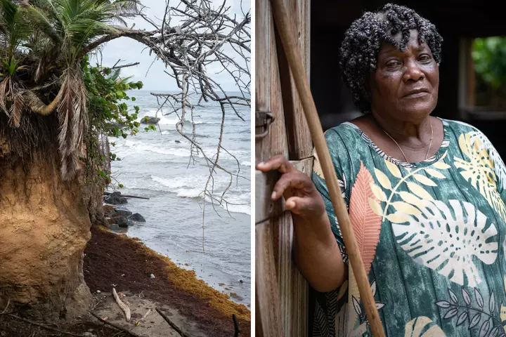 En Guadeloupe, ils refusent de quitter leur maison menacée par l’érosion