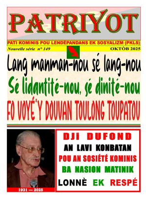 Lang Matinitjé, Lang Manman-nou / Langue martiniquaise, langue de nos mères