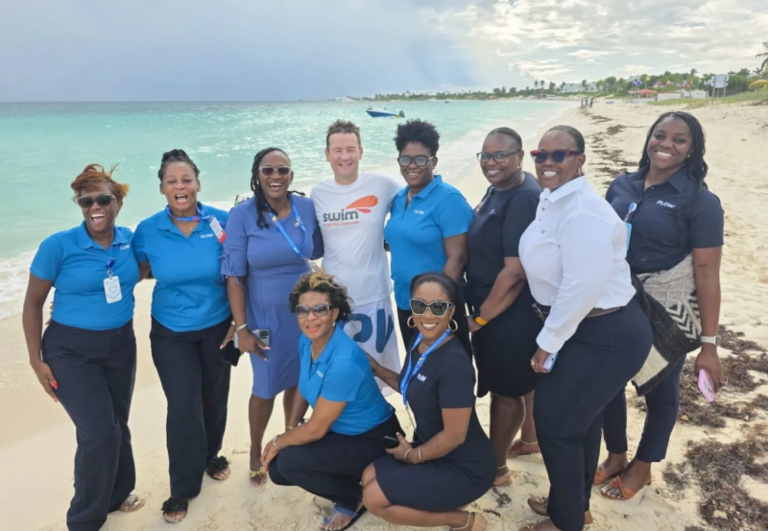 Un collecteur de fonds a achevé une nage en eau libre de 23 km entre Anguilla et Saint-Martin.