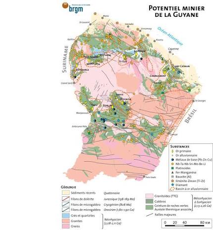 Potentiel minier de la Guyane –