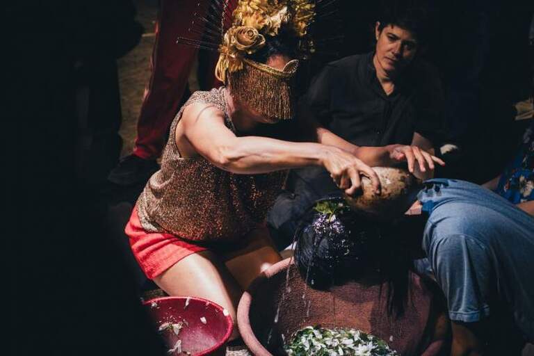 In “Let’s Go Back to the River,” Annabel Guérédrat turns the body into a political territory