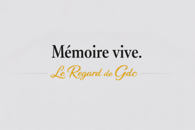 Mémoire vive. Le Regard de Gdc