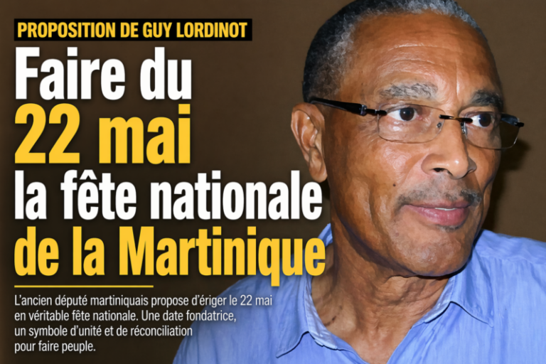Faire du 22 mai la fête nationale de la Martinique.