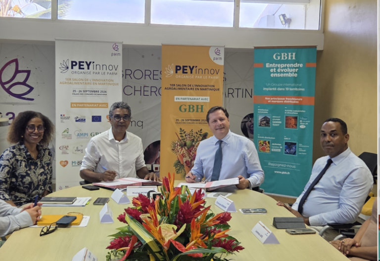 PEY’INNOV 2026 : le PARM et GBH unissent leurs forces pour accélérer l’innovation agroalimentaire martiniquaise