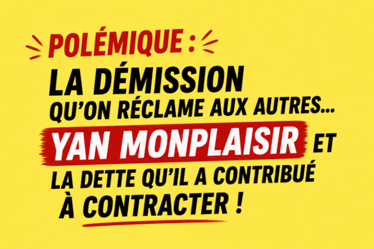Polémique: La démission qu’on réclame aux autres…Yan Monplaisir et la dette de la CTM.