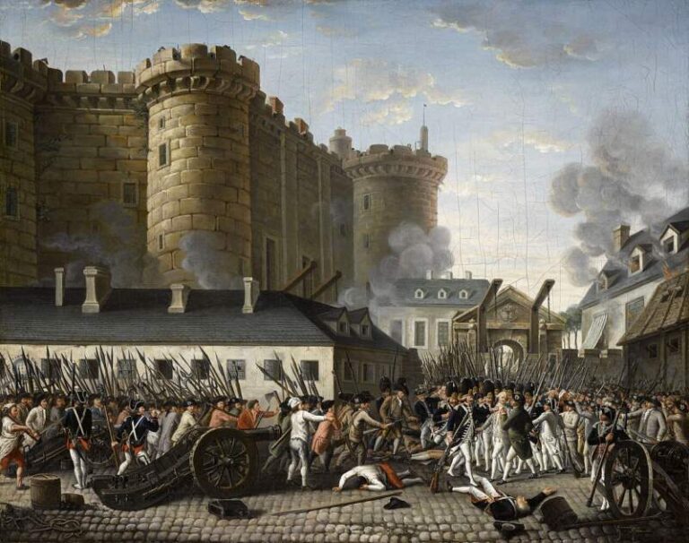 Revue d’histoire. Prise de la Bastille, le 14 Juillet 1789 à Paris . Par Juliette Labonne Hollant
