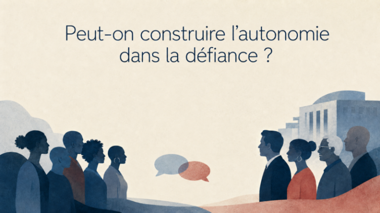 Autonomie et confiance