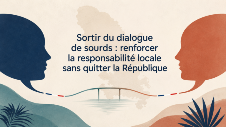 Sortir du dialogue de sourds : renforcer la responsabilité locale sans quitter la République Habilitations et pouvoir normatif en Martinique