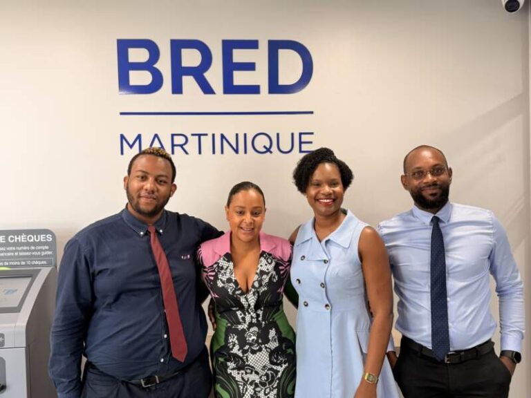 L’équipe de l’agence BRED de Case-Pilote
