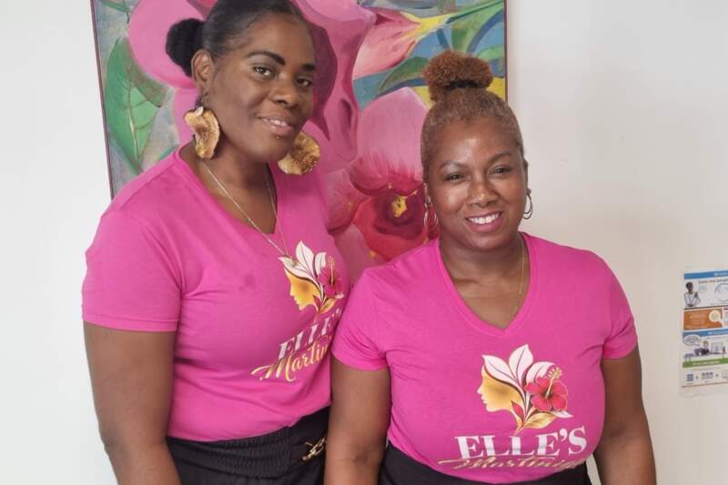 Fabienne Azerot et Cindy Modestine, de l’association Elle’s Martinique