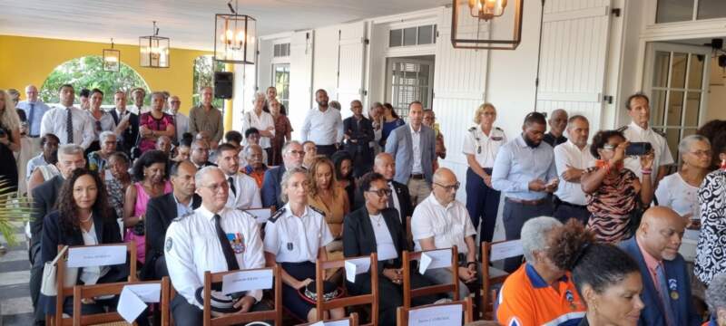 Le public réuni à la résidence préfectorale de Fort-de-France