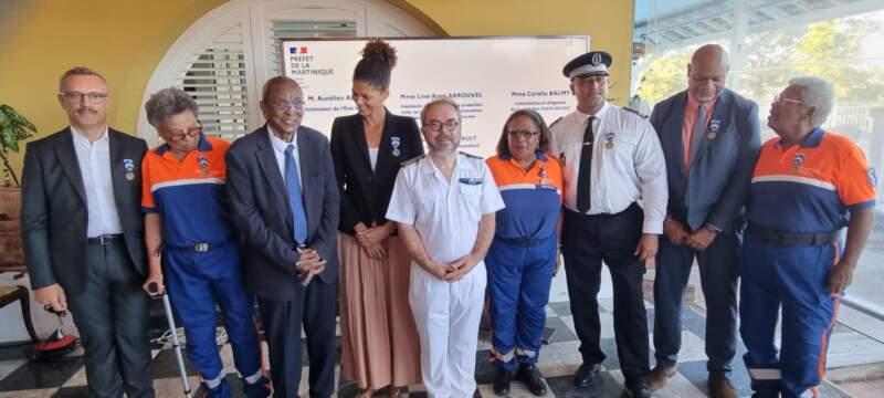 Cérémonie de remise de la médaille de l’engagement ultramarin, résidence préfectorale, Fort-de-France