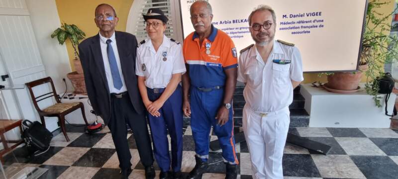 Cérémonie de remise de la médaille de l’engagement ultramarin, résidence préfectorale, Fort-de-France