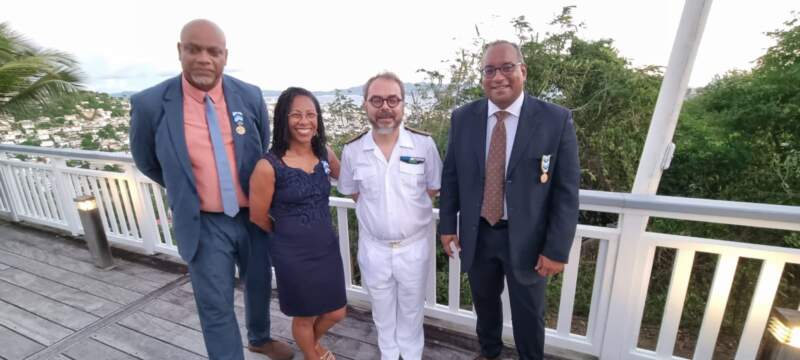 Cérémonie de remise de la médaille de l’engagement ultramarin, résidence préfectorale, Fort-de-France